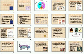 Preview of Sexually Transmitted Diseases AIDS Smartboard Notebook Lesson Plan