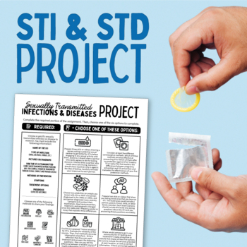 Preview of Sexually Transmitted Diseases and Infections (STD/STI) Project with Choice Board