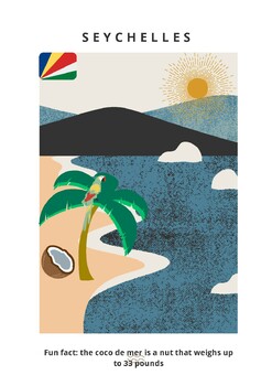 Preview of Seychelles Poster for Classroom| Geography Lessons| Classroom Decor