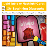 Sh- Beginning Diagraphs Light Table or Flashlight Popsicle