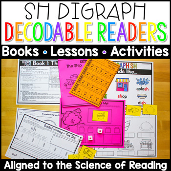 Preview of Sh Digraph Decodable Readers, Activities & Lesson Plans | Science of Reading