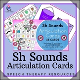 Sh Sounds - Articulation Cards with Visual Cues - Speech T