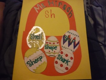 Preview of Sh- Words Easter Basket