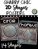Shabby Chic 2D Shape Posters