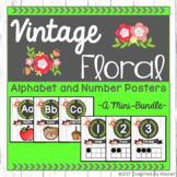 Shabby Chic Alphabet and Number Posters {A Mini-Bundle}