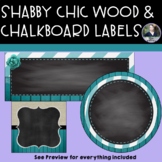 Shabby Chic Blank Labels -  9 sizes/shapes - Burlap, Wood,