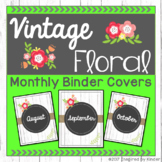 Shabby Chic Monthly Binder Covers (Spines Included)