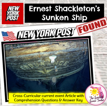 Preview of Shackleton's Shipwreck Current Event Reading Article
