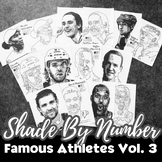 Shade By Number Art Activity ATHLETES Vol. 3, Early Finish