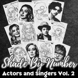 Shade By Number Art Activity, Actors & Singers Vol. 2, Ear