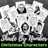 Shade By Number Art Activity, CHRISTMAS Edition, Early Fin