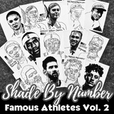 Shade by Number Art Activity, ATHLETES Vol. 2, Early Finis