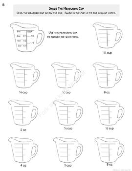 Measuring Cup Worksheet (Family and Consumer Science, FACS, FCS)