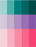 Shades of Colours Lesson Printable colour blocks