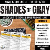 Shades of Gray by Caroline Reeder Novel Study: A Print & U