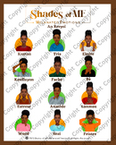 Shades of ME - Feelings Chart - Black Women (Kreyol)