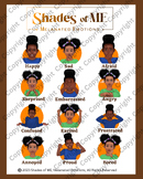 Shades of ME - Feelings Chart - Girls of Color (English)