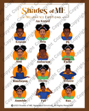 Shades of ME - Feelings Chart - Girls of Color (Kreyol)