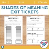 Shades of Meaning Exit Tickets