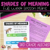 Shades of Meaning Activities | Full Week Lesson Plans for 