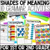 Shades of Meaning Activities, Grammar Worksheets and Ancho