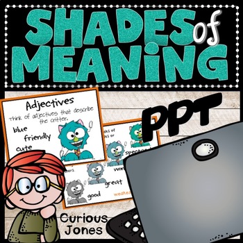 Preview of Shades of Meaning Adjective Power Point Presentation
