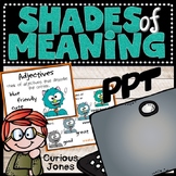 Shades of Meaning Adjective Power Point Presentation