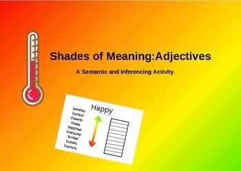 Preview of Shades of Meaning: Adjectives