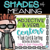 Shades of Meaning: Adjectives & Verbs Centers Bundle