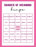 Shades of Meaning Bingo