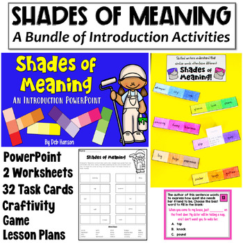 Preview of Shades of Meaning Bundle of Activities for 2nd and 3rd Grade