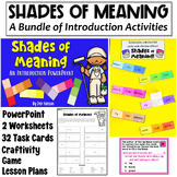 Shades of Meaning Bundle of Activities for 2nd and 3rd Grade