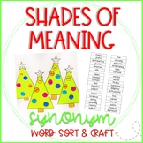 Shades of Meaning Christmas Tree Synonym Word Sort and Craftivity
