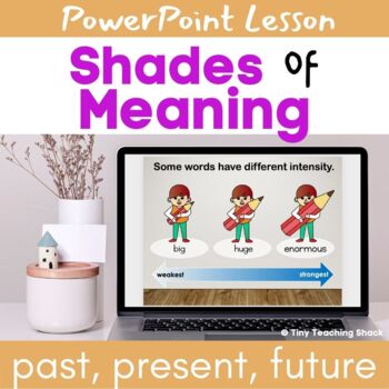 Preview of Shades of Meaning Interactive PowerPoint Vocabulary and Grammar Lesson