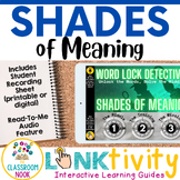 Shades of Meaning LINKtivity® | Word Work | Morning Work |