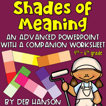 Preview of Shades of Meaning PowerPoint Lesson with Practice Exercises