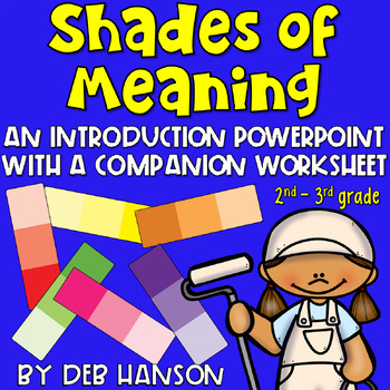Preview of Shades of Meaning PowerPoint Lesson with Practice Exercises