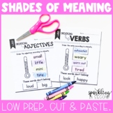 Shades of Meaning | Synonyms Cut & Paste Activity