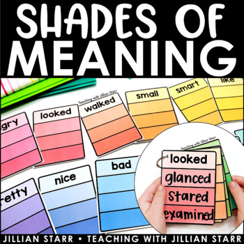 Preview of Shades of Meaning | A Synonym Study