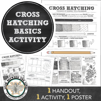 Preview of Shading Art Activities, Worksheet, Project on Cross Hatching, Value in Drawing