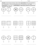 Shading Equivalent Fractions