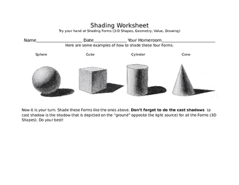 Preview of Shading Forms/ 3D Shapes
