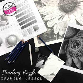 Preview of Shading Puzzle Lesson: Basic Pencil Shading Techniques for Beginners