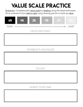 pencil value scale