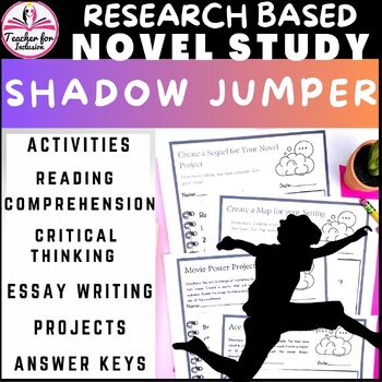 Preview of Shadow Jumper J.M. Forster Novel Study Curriculum Lessons - Answer Keys 88pgs