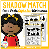 Shadow Matching Alphabet Cut & Paste Worksheets