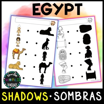 Preview of Shadow Matching Ancient Egypt sombras silueta figura fondo Egipto