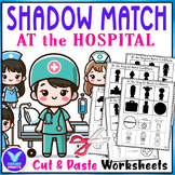 Shadow Matching At the Hospital Cut & Paste Activities Wor