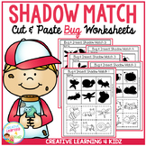 Shadow Matching Bug Cut & Paste Worksheets