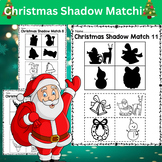 Shadow Matching Christmas Cut & Paste Worksheets